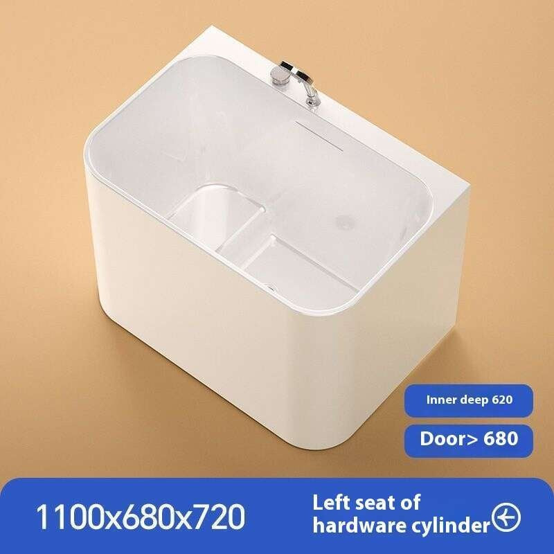 QW- Small Acrylic Spa Heating Bathtub