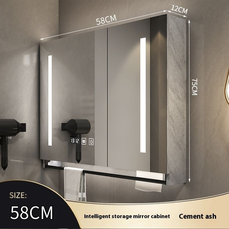 QW- Made of Real Wood Smart Mirror in the Bathroom Storage Cabinet