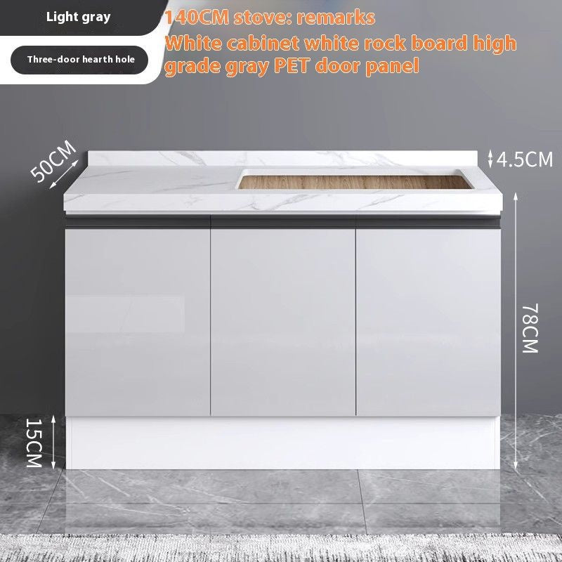 QW- Aluminum Alloy Kitchen Storage Cabinet with Free Sink