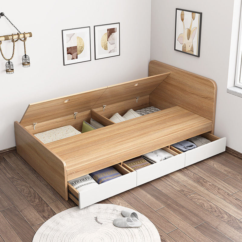 Single 1.2 meters 1 meter modern simple home economical storage children's mattress low bed