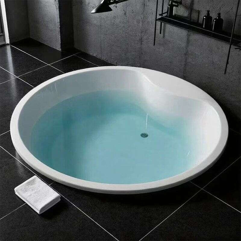 Tab mandi akrilik terbenam QW- Terbenam Tab mandi akrilik terbenam untuk kegunaan rumah