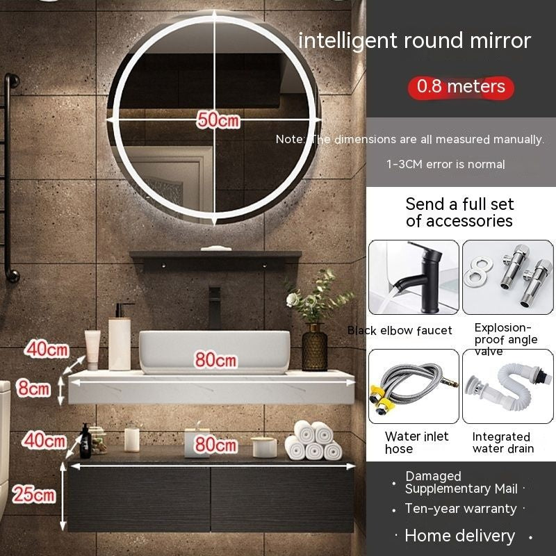 Set Singki QW- Kabinet Penyimpanan Bilik Mandi Cermin Pintar 