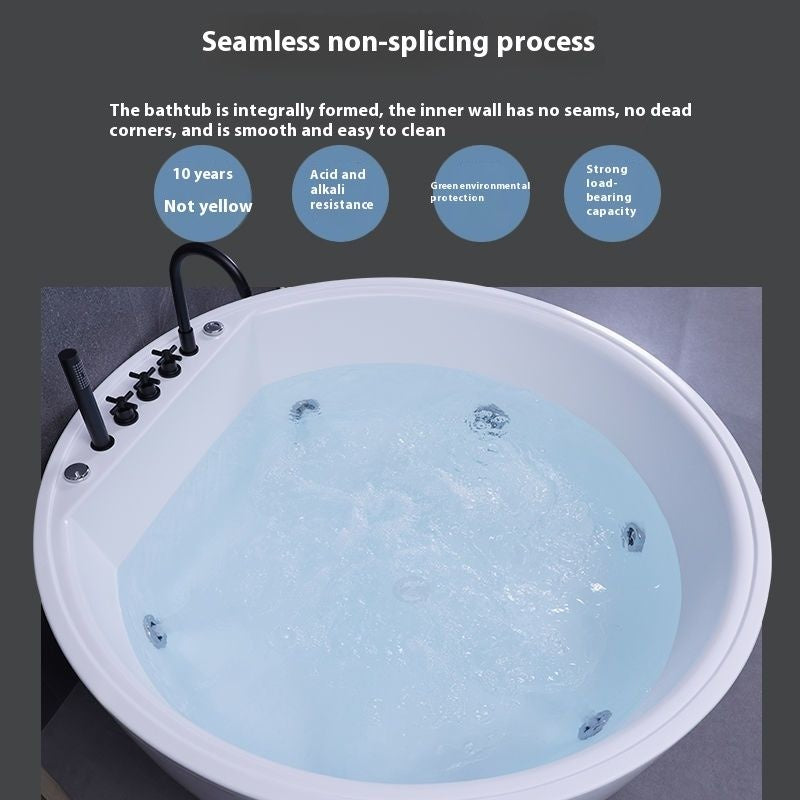 QW- Round Acrylic Bathtub, Surfing Bathtub