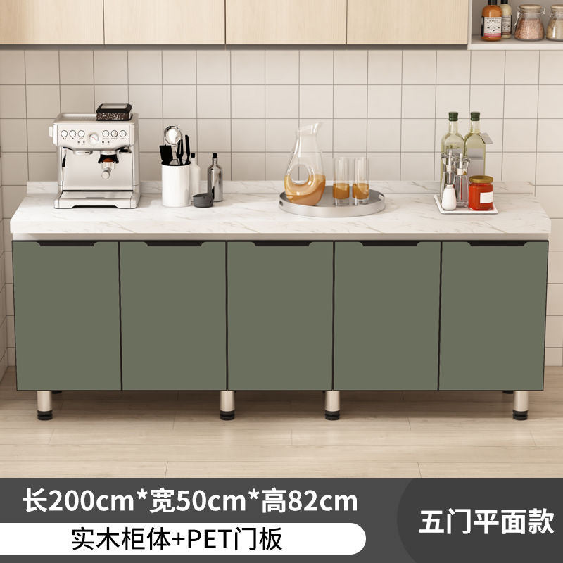 QW- Kabinet dapur, meja kerja pulau, kabinet simpanan dapur 