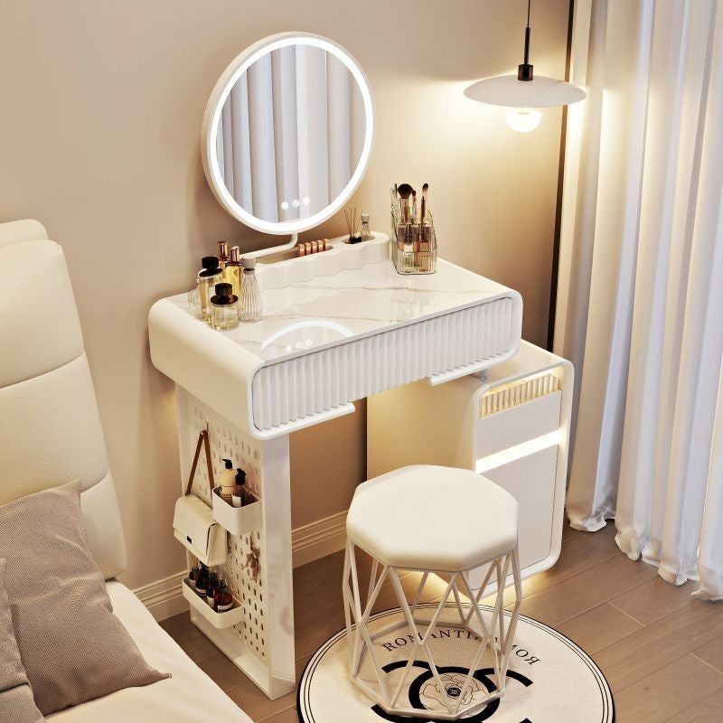 Bedroom Modern Simple Storage Cabinet Solid Wood Dressing Table