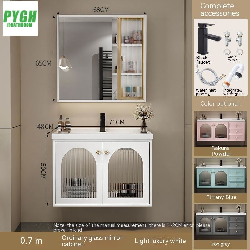 QW- Smart Mirror Real Wood Storage Bathroom Wash Cabinet