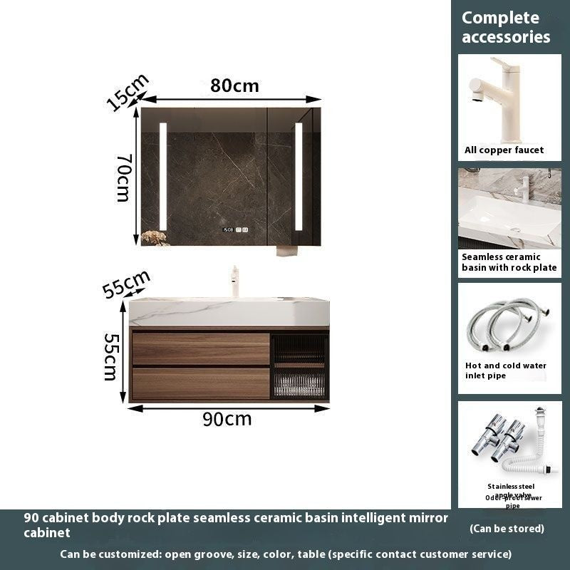 QW- Custom-madeBathroom CounterBathroom Storage CabinetSmart Mirror CabinetBathroom Basin