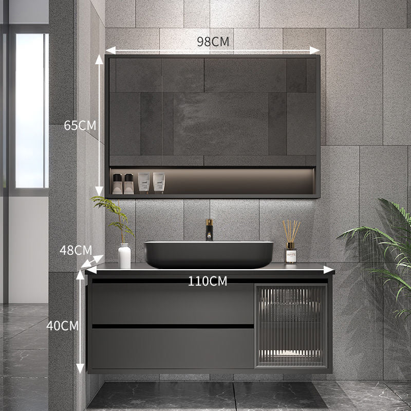QW- Bathroom Set with Sink and Mirror, Smart Mirror Cabinet