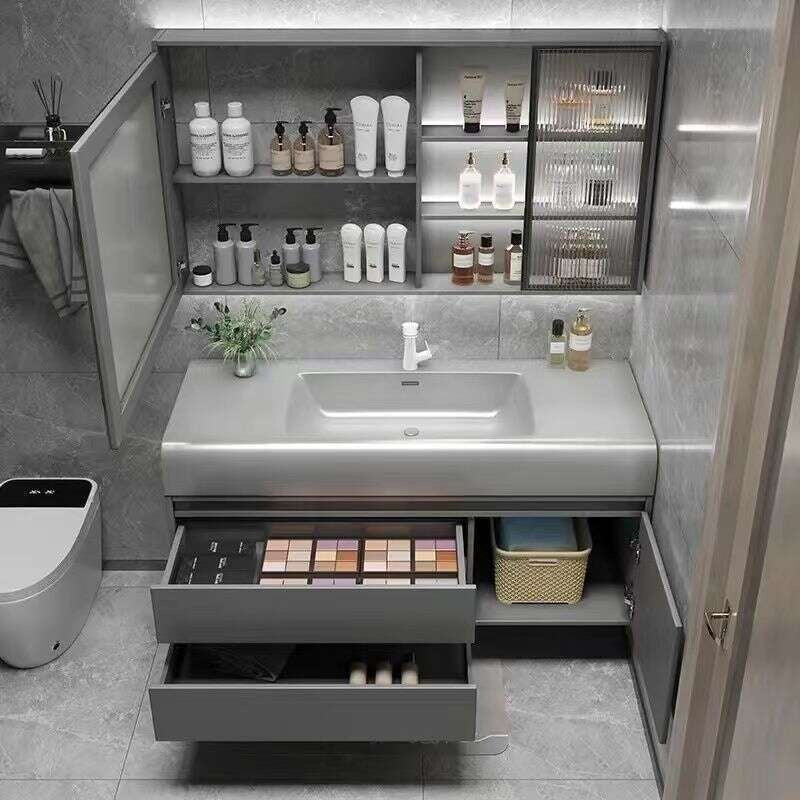 QW- Storage Smart Mirror Cabinet in the Bathroom, Bathroom Sink Set