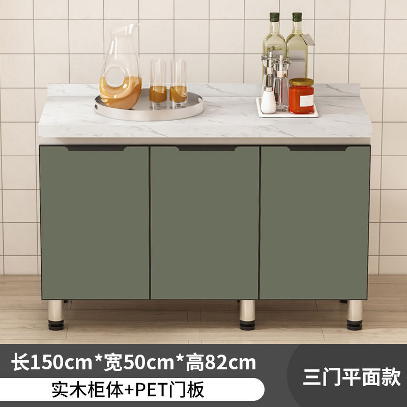 QW- Kabinet dapur, meja kerja pulau, kabinet simpanan dapur 