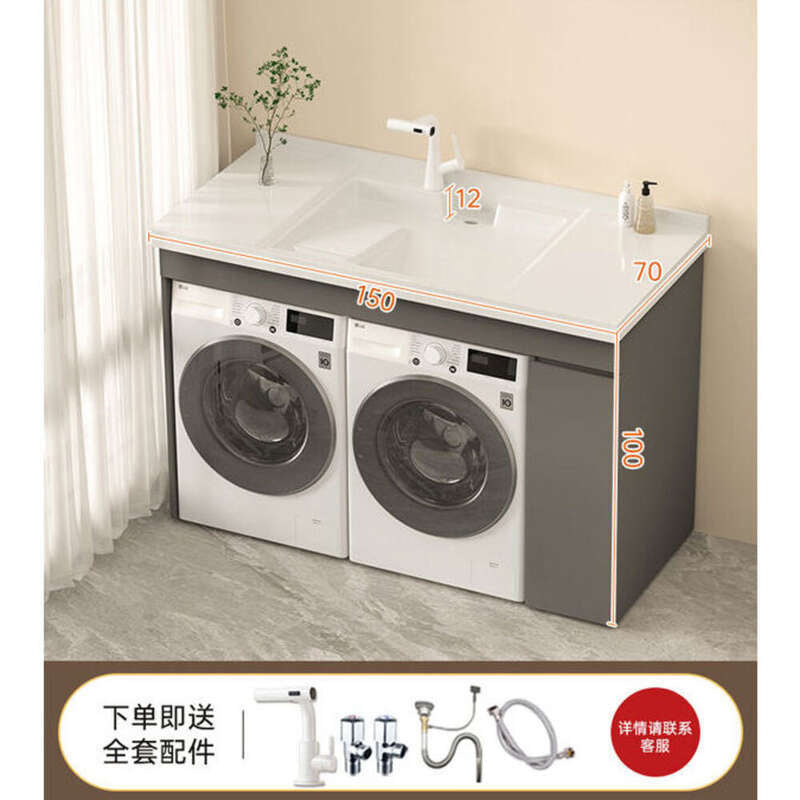 Set sinki bilik mandi aluminium QW- Kabinet simpanan bilik mandi Penyesuaian diterima 