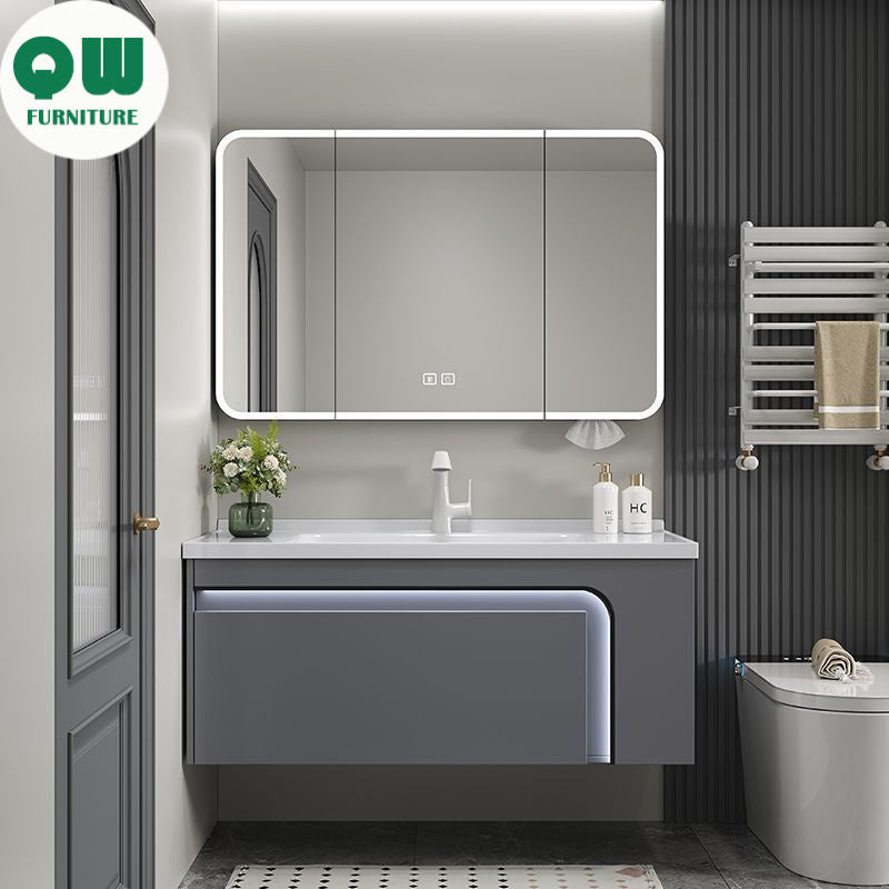 QW- Aluminum Storage Cabinet Smart Mirror in the Bathroom, Bathroom Sink