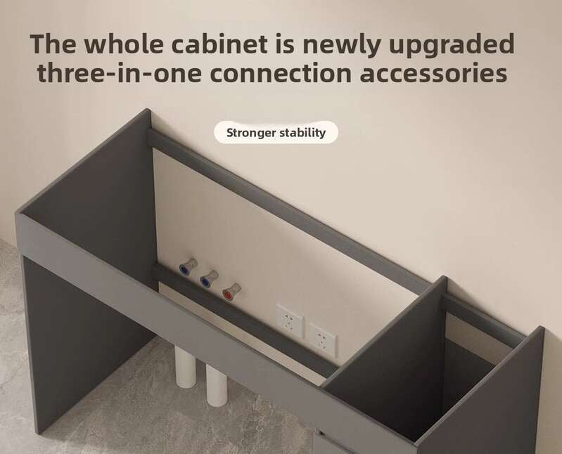 Set sinki bilik mandi aluminium QW- Kabinet simpanan bilik mandi Penyesuaian diterima 