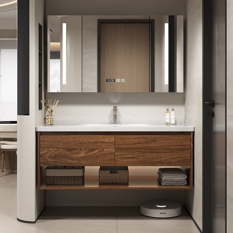 Kabinet kayu QW- Hua To Cermin pintar di bilik mandi Set sinki bilik mandi 