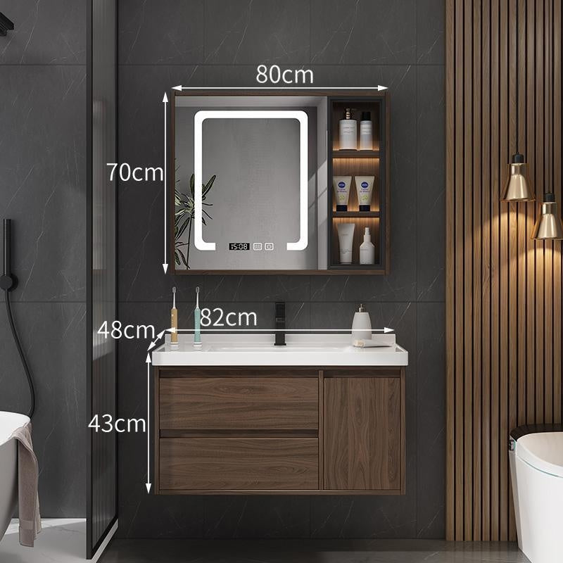 Set Singki Bilik Mandi Kabinet Cermin Penyimpanan QW- 