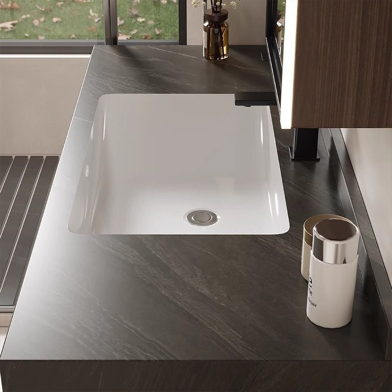QW- Smart Mirror Real Wood Storage Cabinet in the Bathroom, Bathroom Sink Set