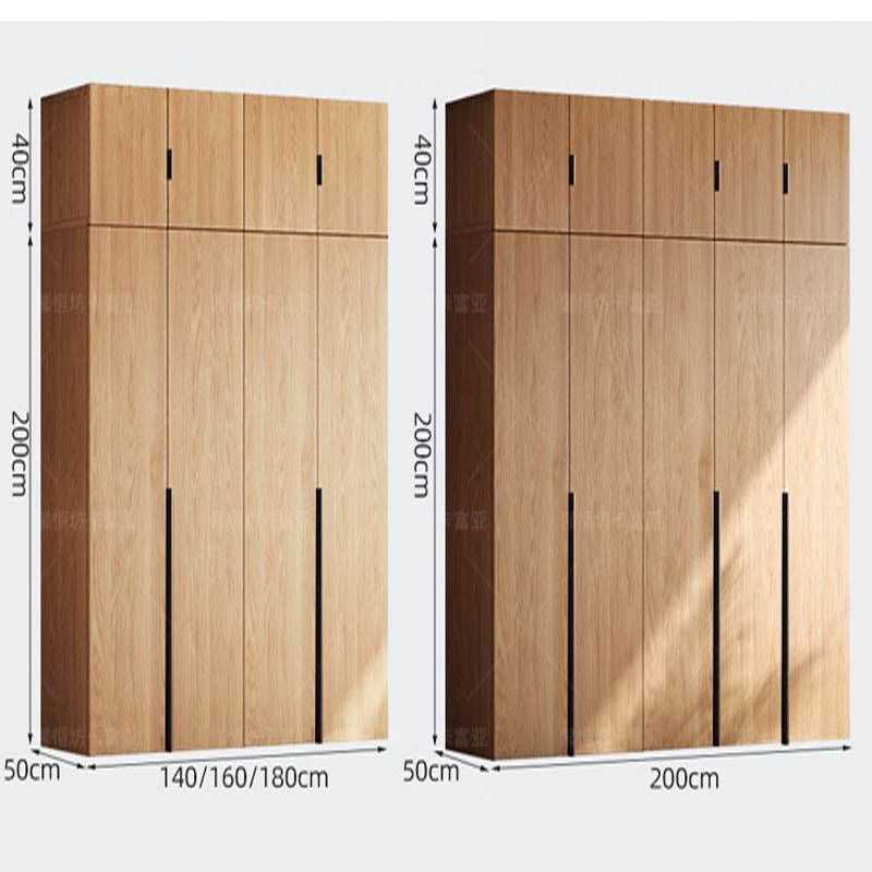 Home Bedroom Solid Wood Easy Assembly Small Wardrobe Children's Storage Cabinet
