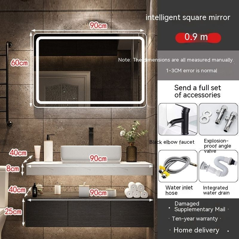 Set Singki QW- Kabinet Penyimpanan Bilik Mandi Cermin Pintar 