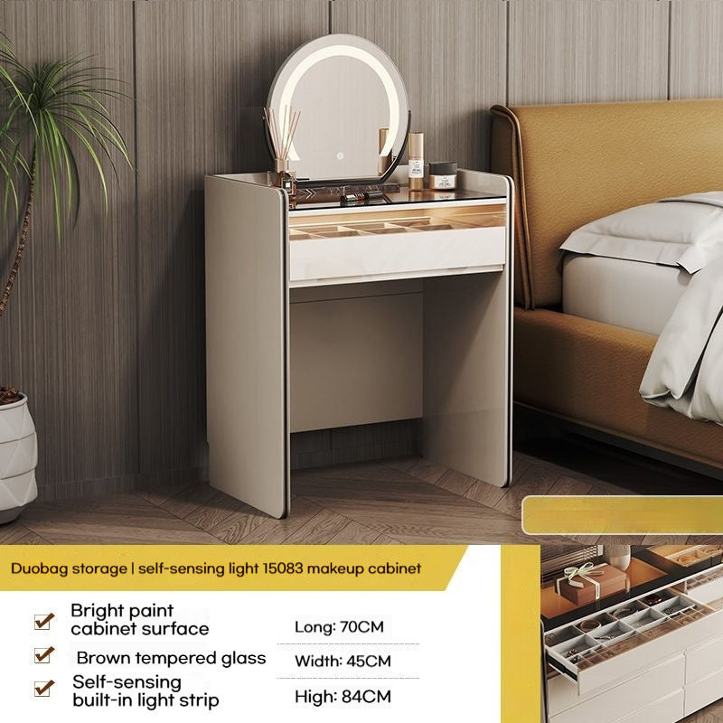 Light Luxury Chest of Drawers, Bedroom Dressing Table, Cosmetic Bed Storage Cabinet, Tail Cabinet