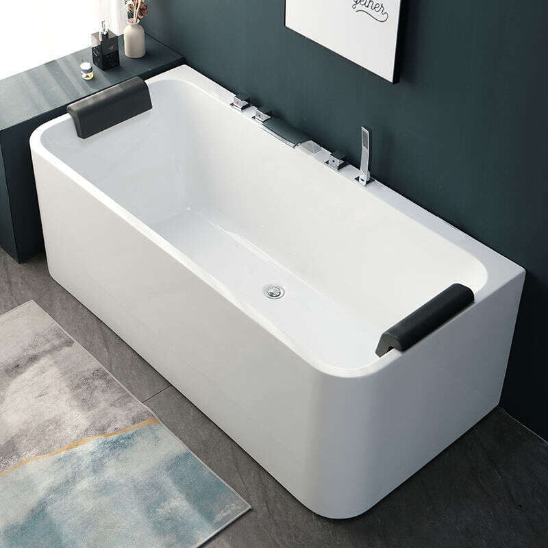 QW- Acrylic Heating System Water Massage Spa Bathtub
