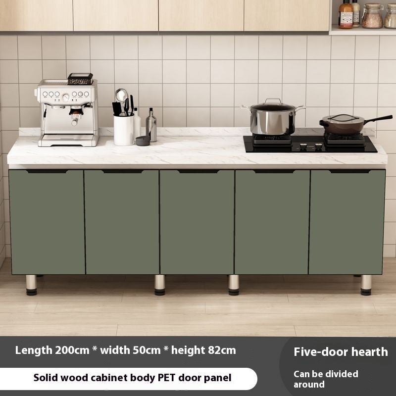 QW- Kabinet dapur, meja kerja pulau, kabinet simpanan dapur 