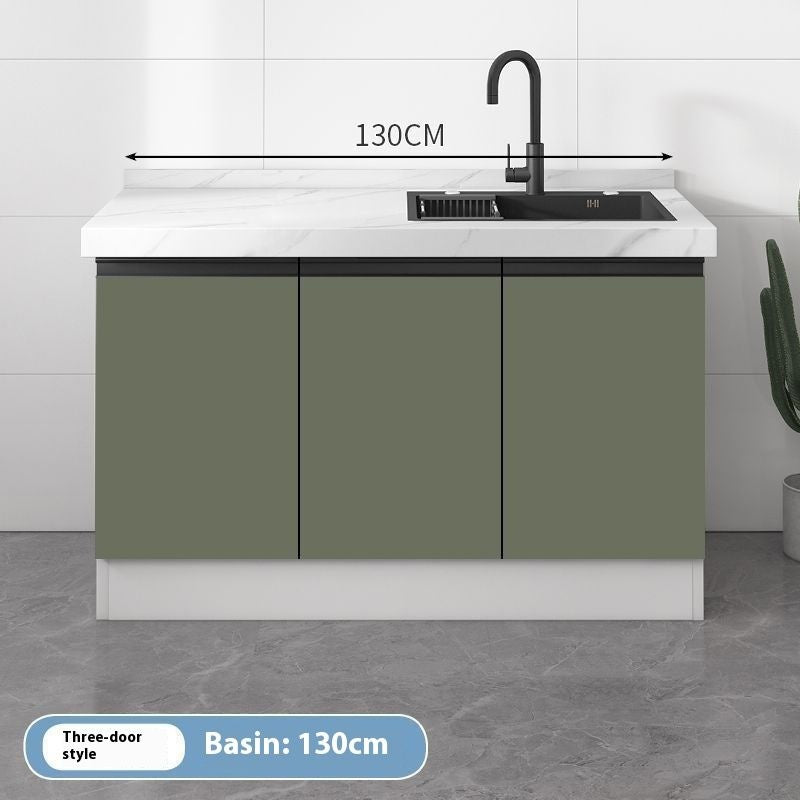 QW- Kabinet simpanan dapur, meja kerja dengan sinki