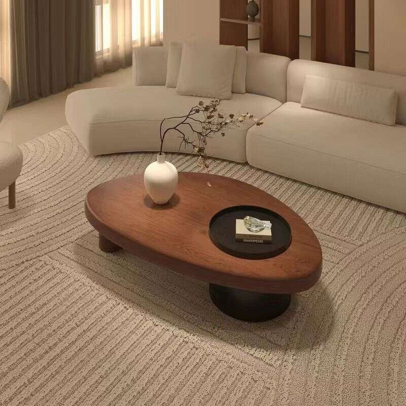 Antique Chinese Solid Wood Living Room Home Wabi Style Creative Storage Coffee Table