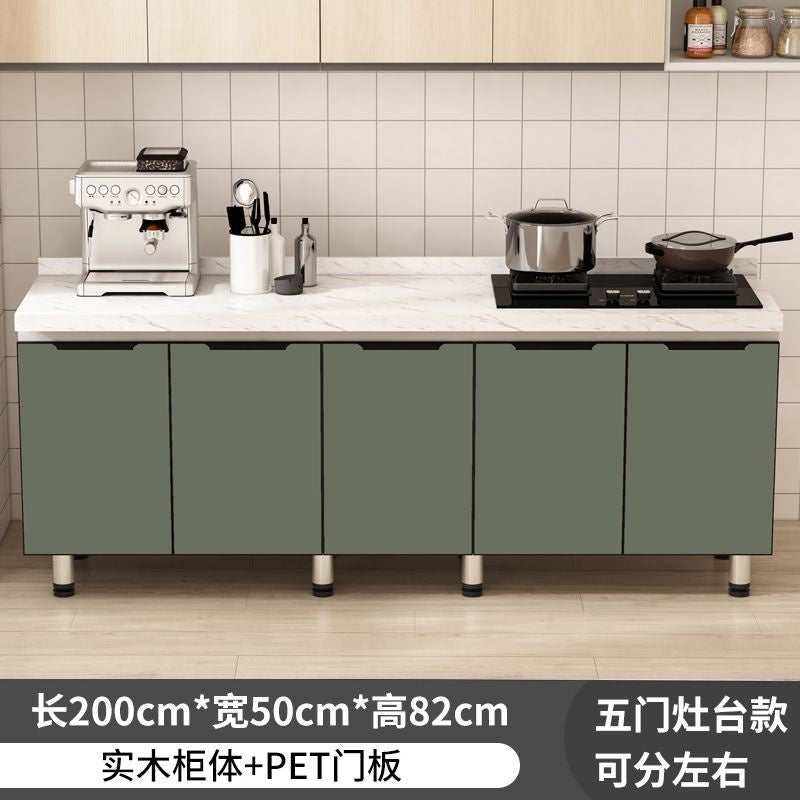 QW- Kabinet dapur, meja kerja pulau, kabinet simpanan dapur 