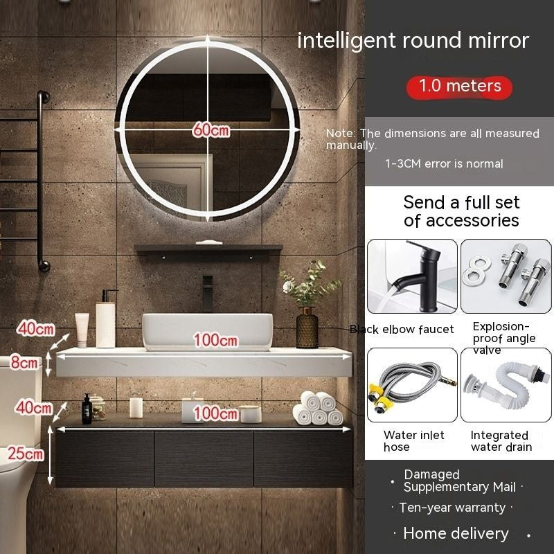 Set Singki QW- Kabinet Penyimpanan Bilik Mandi Cermin Pintar 