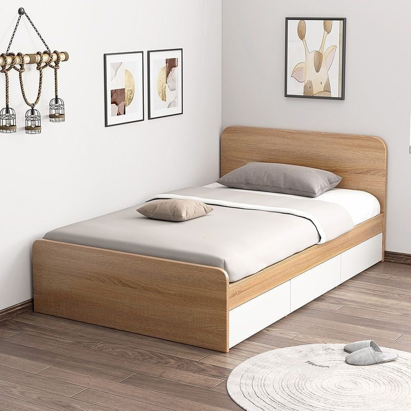 Single 1.2 meters 1 meter modern simple home economical storage children's mattress low bed