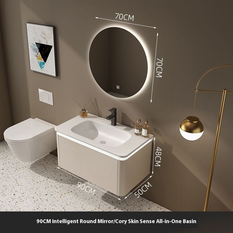 QW- Cream Style Storage Smart Mirror Cabinet in the Bathroom
