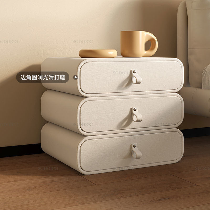 Bedside modern simple bedroom cabinet, French style storage cabinet
