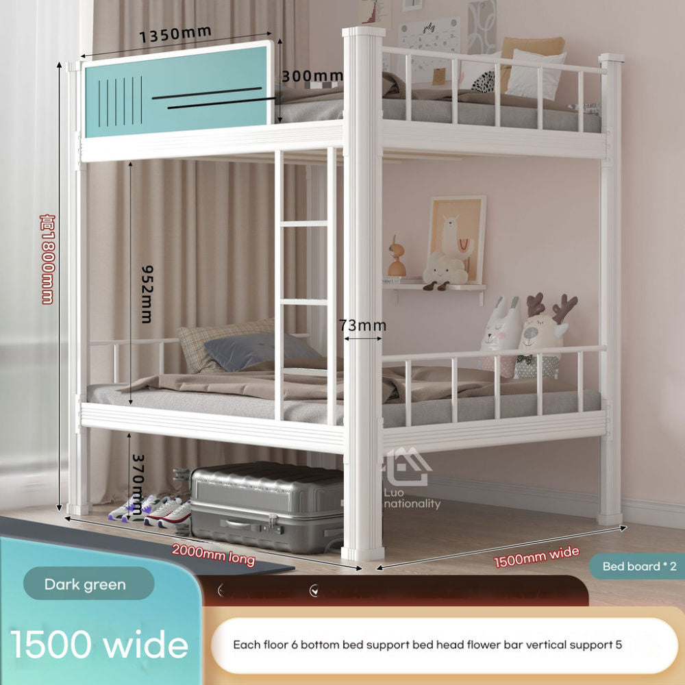 Upper bunk upper lower double beds, apartment shelves, high and low steel shelves