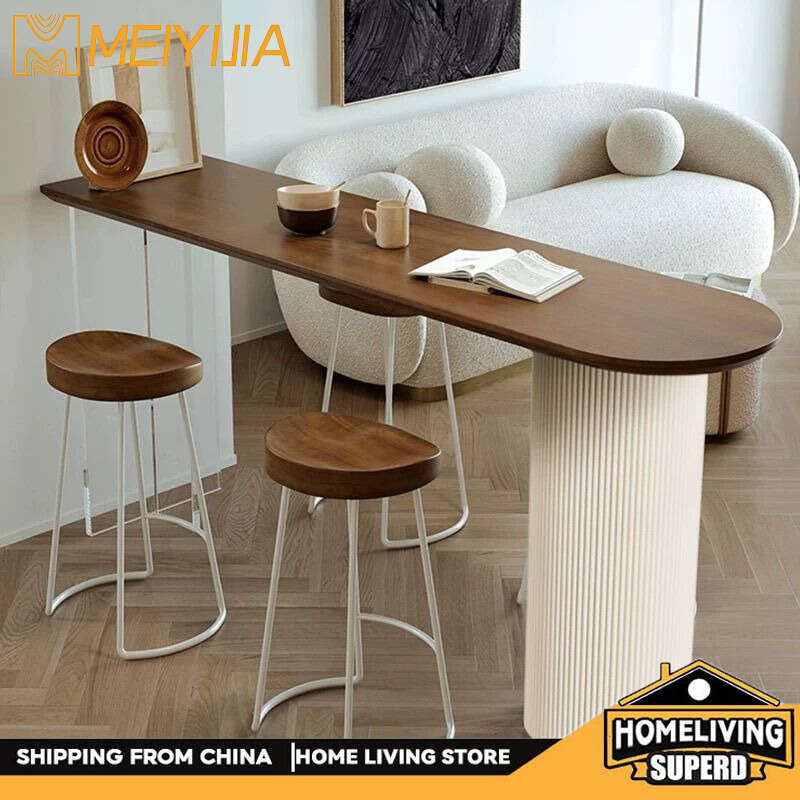 Akrilik Terapung dengan Kayu Semula Jadi Bergaya Minimalis Pepejal, Dipasang di Dinding dan Kerusi, Sofa Ruang Tamu, Partisi, Meja Bar Tinggi Kreatif