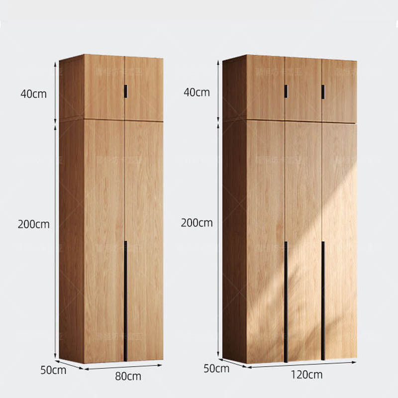 Home Bedroom Solid Wood Easy Assembly Small Wardrobe Children's Storage Cabinet