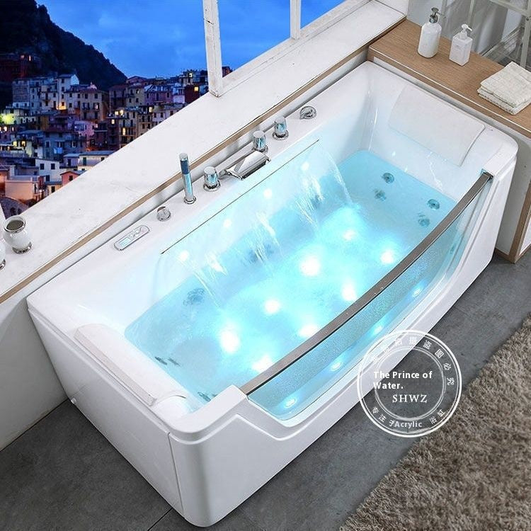 QW- Surf Massage Constant Temperature Bathtub, Acrylic Bathtub