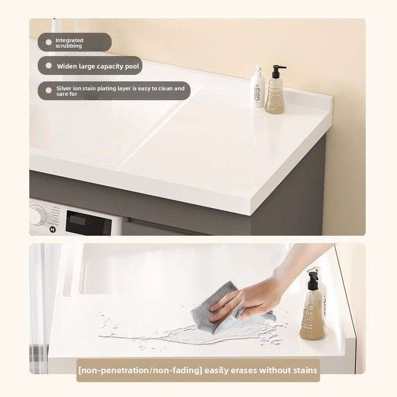 Set sinki bilik mandi aluminium QW- Kabinet simpanan bilik mandi Penyesuaian diterima 