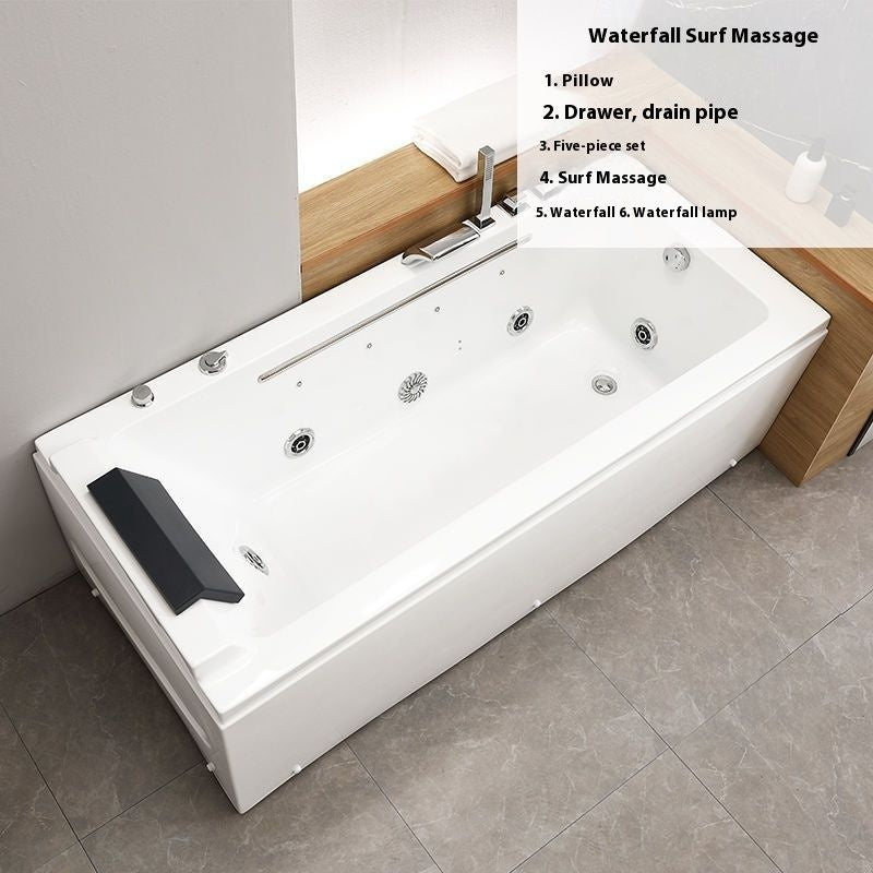 QW- Wave Massage Acrylic Home Bathtub