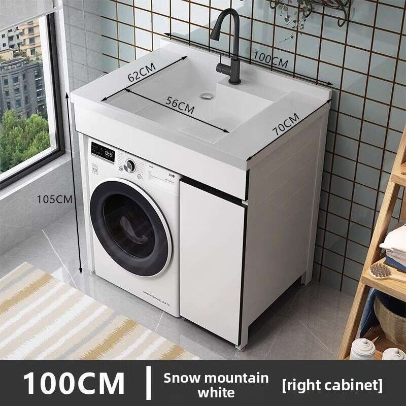 Set sinki bilik mandi aluminium QW- Kabinet simpanan bilik mandi 