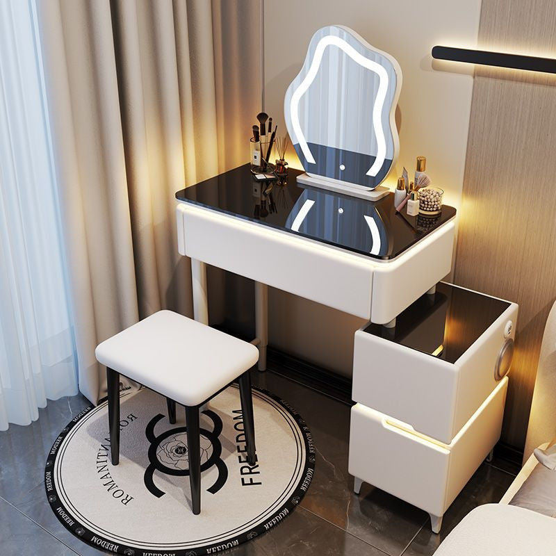Smart Solid Wood Cream Wind Small Large Bedroom Premium Dressing Table