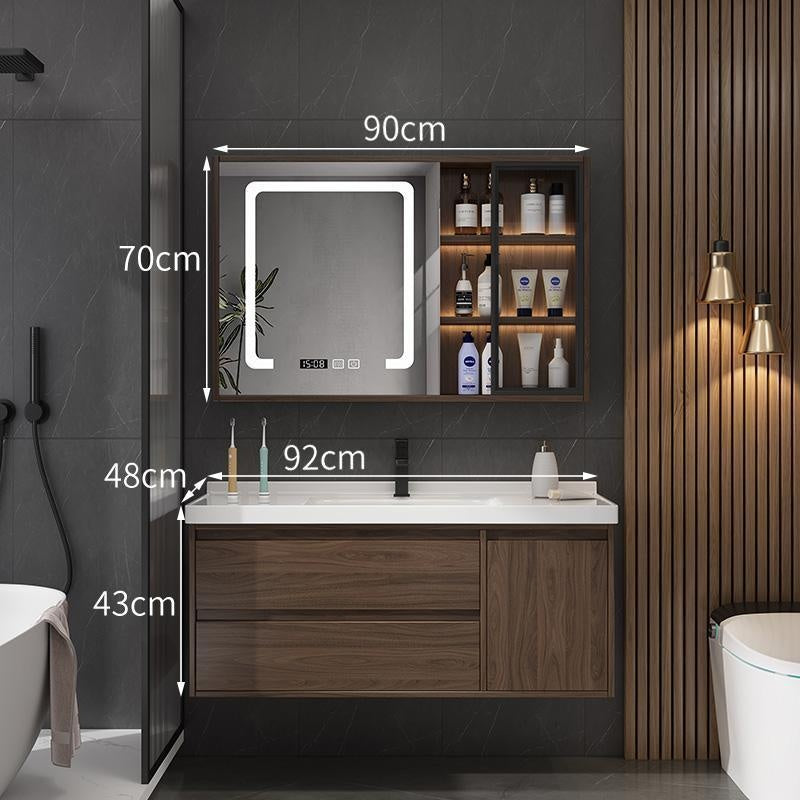 Set Singki Bilik Mandi Kabinet Cermin Penyimpanan QW- 