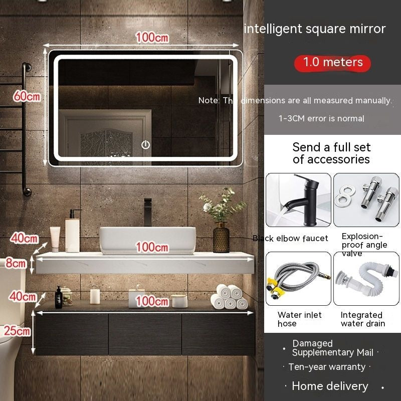 Set Singki QW- Kabinet Penyimpanan Bilik Mandi Cermin Pintar 