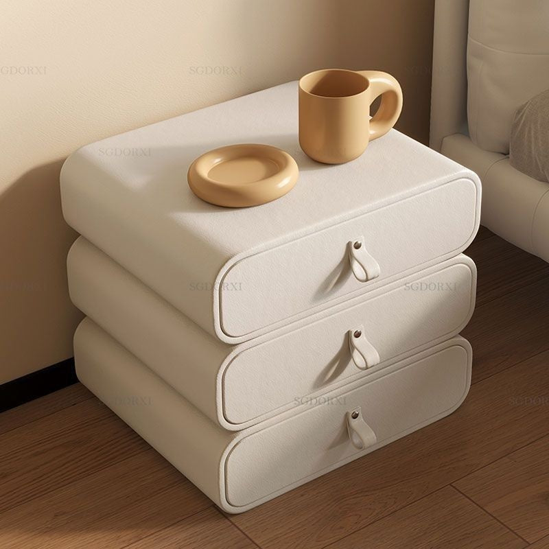 Bedside modern simple bedroom cabinet, French style storage cabinet