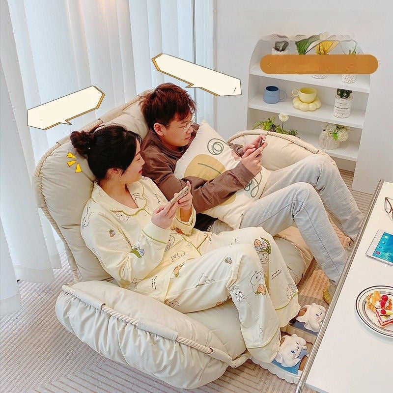 Tatami Jati Bilik Tidur Berkembar Balkoni Ruang Tamu Sofa Kecil Kerusi Malas