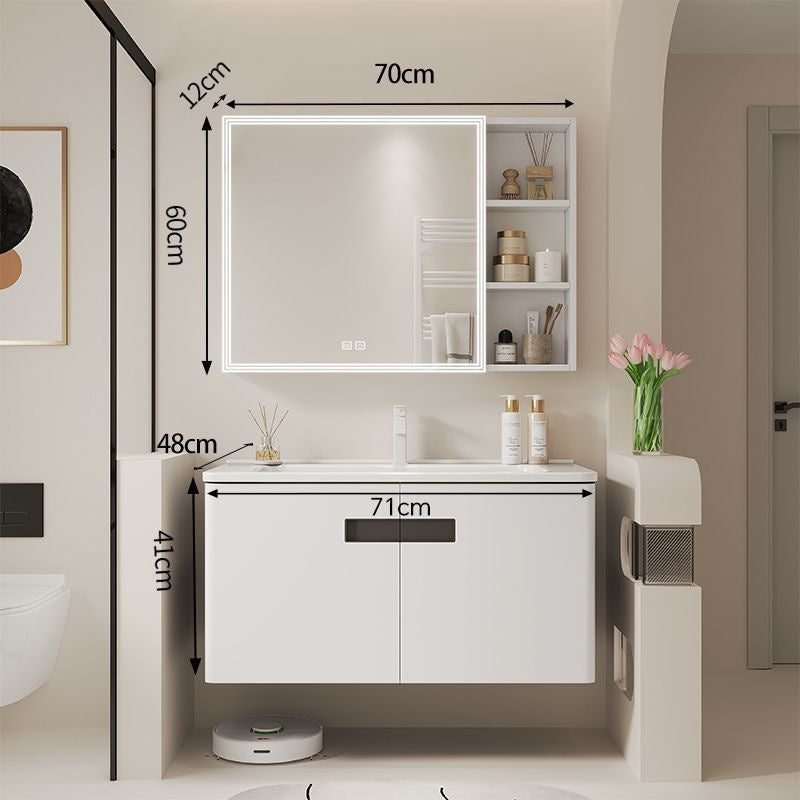 Aluminium aloi QW membuat kabinet simpanan untuk bilik mandi, kabinet cermin dan set sinki. 