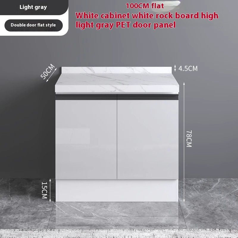 QW- Aluminum Alloy Kitchen Storage Cabinet with Free Sink