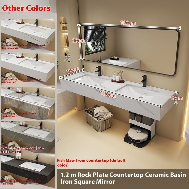 QW- Artificial Marble Sink Set, Smart Bathroom Mirror