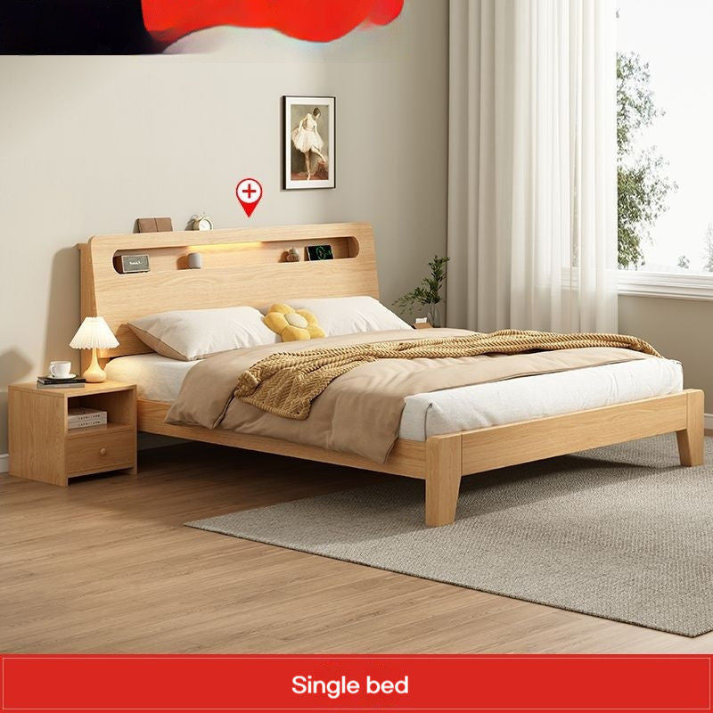 Drawer Storage Solid Wood 1.8 Meter Modern Simple Double Bedroom 1.2m1.5 Single Bed Frame