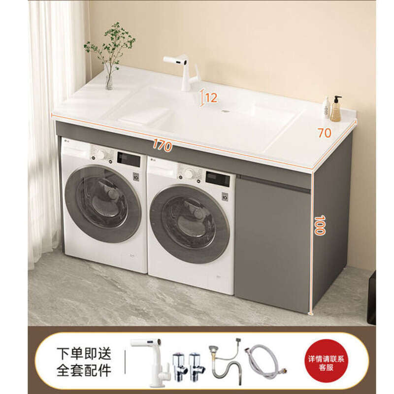 Set sinki bilik mandi aluminium QW- Kabinet simpanan bilik mandi Penyesuaian diterima 