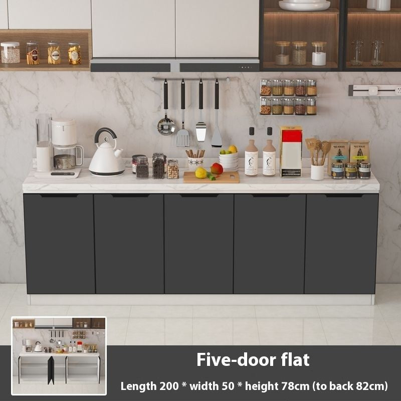 QW- Aluminum Alloy Kitchen Storage Cabinet with Free Sink